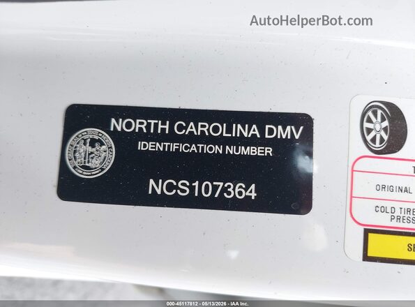 NCS107364 2020 DODGE CHARGER White 
