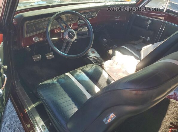 NCS92883 1967 CHEVROLET NOVA Burgundy წინა პანელის ხედი