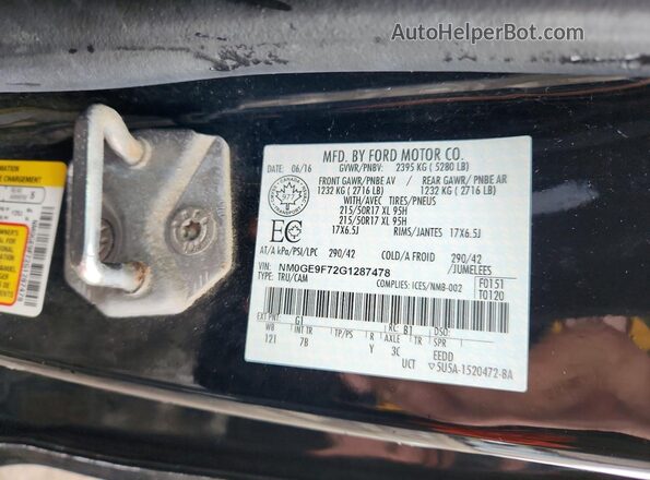NM0GE9F72G1287478 2016 FORD TRANSIT Black 