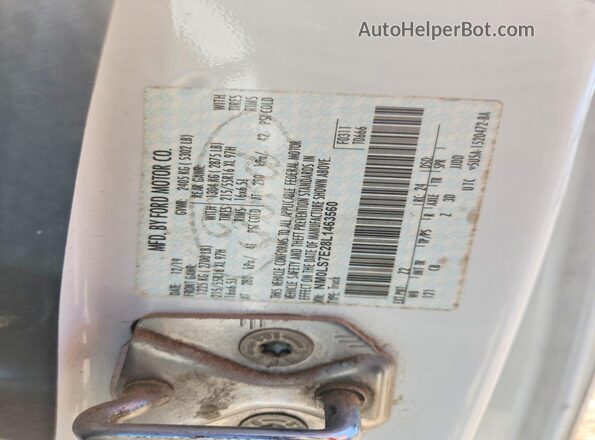 NM0LS7E28L1463560 2020 FORD TRANSIT White 