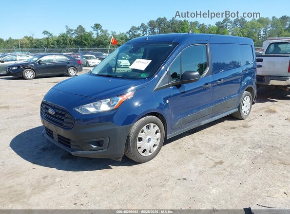 NM0LS7E2XK1425374 2019 FORD TRANSIT CONNECT Blue Առջևի ձախ երեք քառորդ տեսարան