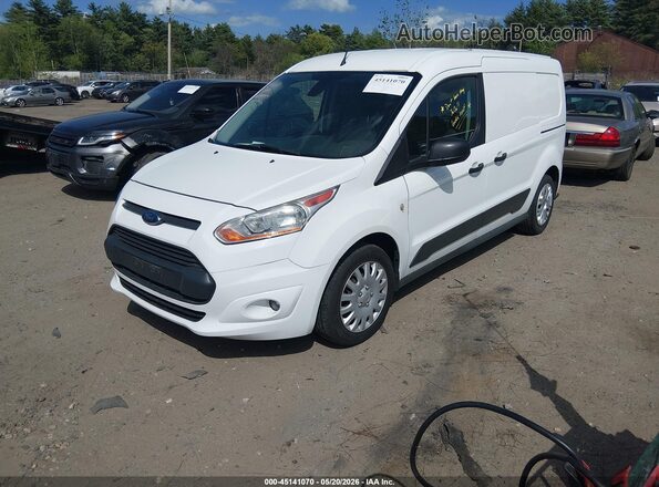 NM0LS7F71H1327143 2017 FORD TRANSIT CONNECT White Առջևի ձախ երեք քառորդ տեսարան