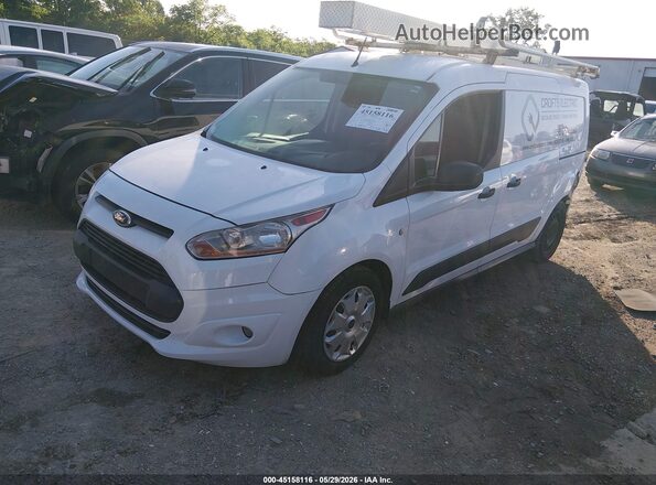 NM0LS7F73G1236180 2016 FORD TRANSIT CONNECT White Առջևի ձախ երեք քառորդ տեսարան