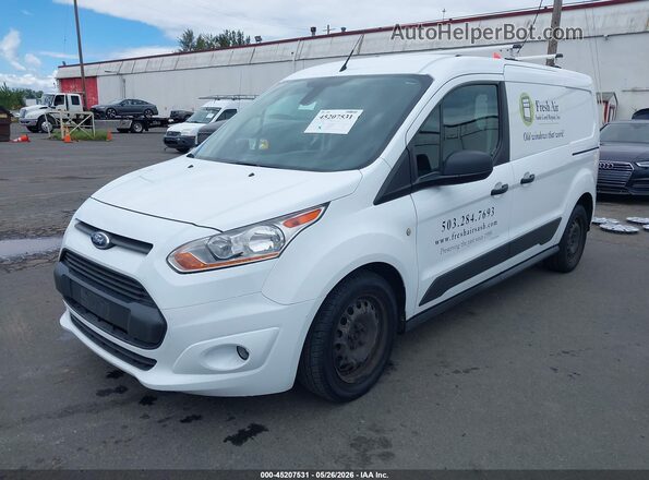 NM0LS7F74G1238083 2016 FORD TRANSIT CONNECT White Առջևի ձախ երեք քառորդ տեսարան