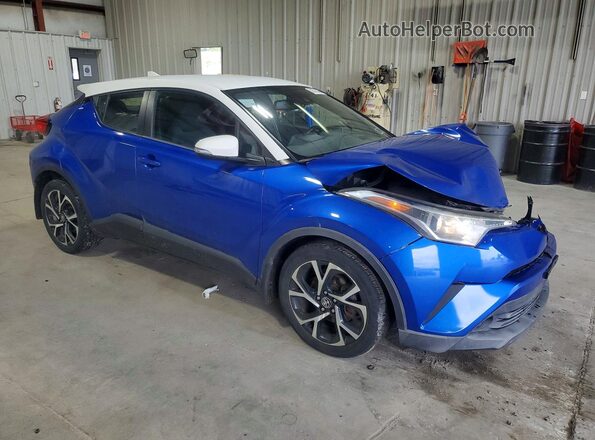 NMTKHMBX2JR022307 2018 TOYOTA C-HR Blue Front right