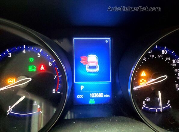 NMTKHMBX2JR022307 2018 TOYOTA C-HR Blue Instrument cluster view