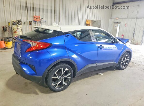 NMTKHMBX2JR022307 2018 TOYOTA C-HR Blue Rear right