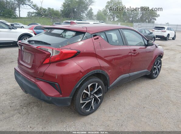 NMTKHMBX3JR024874 2018 TOYOTA C-HR Red Trasero derecho