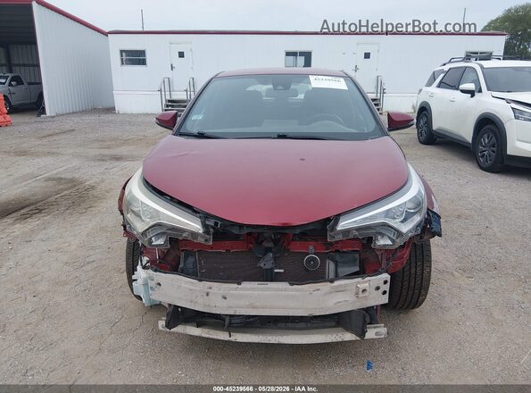 NMTKHMBX3JR024874 2018 TOYOTA C-HR Red Vista del cuadro de instrumentos