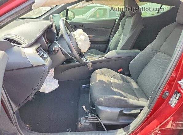 NMTKHMBX4KR090724 2019 TOYOTA C-HR Maroon Вид салону спереду
