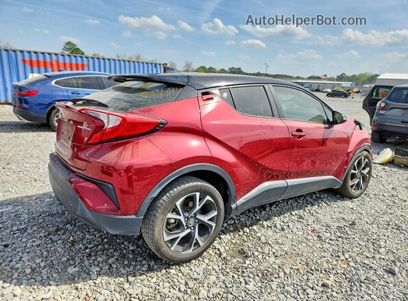 NMTKHMBX4KR090724 2019 TOYOTA C-HR Maroon Задня права чверть