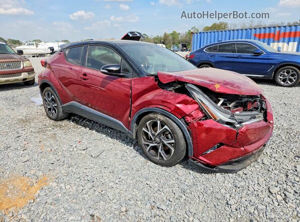 NMTKHMBX4KR090724 2019 TOYOTA C-HR Maroon Передня права чверть