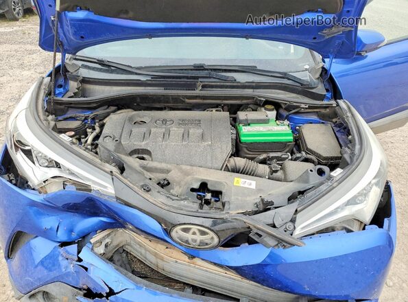 NMTKHMBX5JR047346 2018 TOYOTA C-HR Blue Vista del compartimento del motor