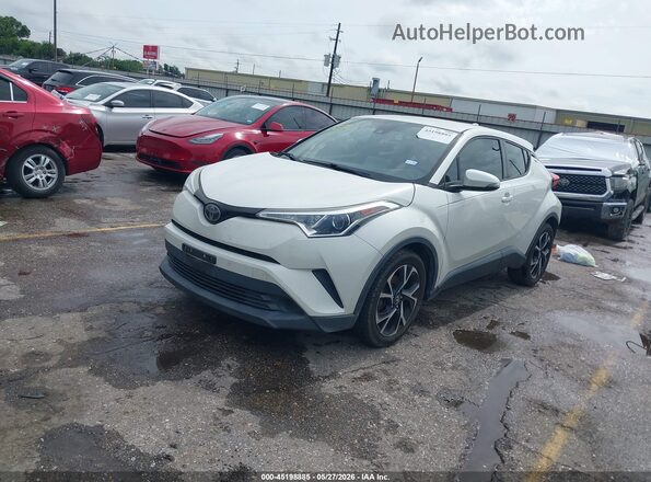 NMTKHMBX6KR092510 2019 TOYOTA C-HR White წინა მარცხენა ხედი სამი მეოთხედიდან