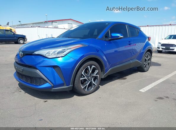 NMTKHMBX6MR129087 2021 TOYOTA C-HR Blue Vista tres cuartos delantera izquierda