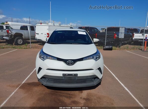 NMTKHMBX7JR012971 2018 TOYOTA C-HR White Instrument cluster view