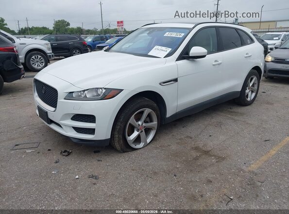 SADCJ2BN7HA494396 2017 JAGUAR F-PACE White წინა მარცხენა ხედი სამი მეოთხედიდან