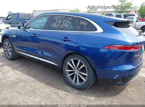 SADCJ2EX1NA702930 2022 JAGUAR F-PACE Синий Задняя левая четверть