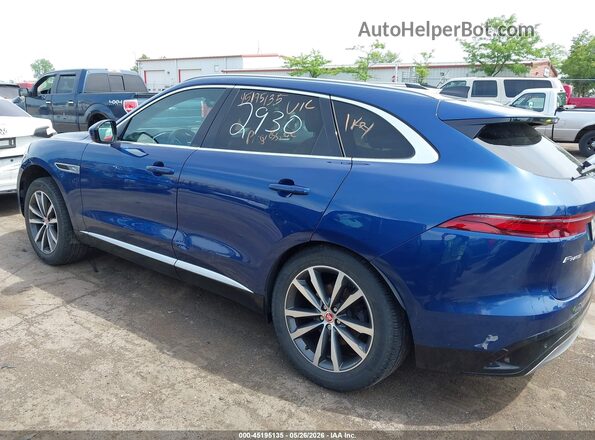 SADCJ2EX1NA702930 2022 JAGUAR F-PACE Синий Панорамный вид салона 360°