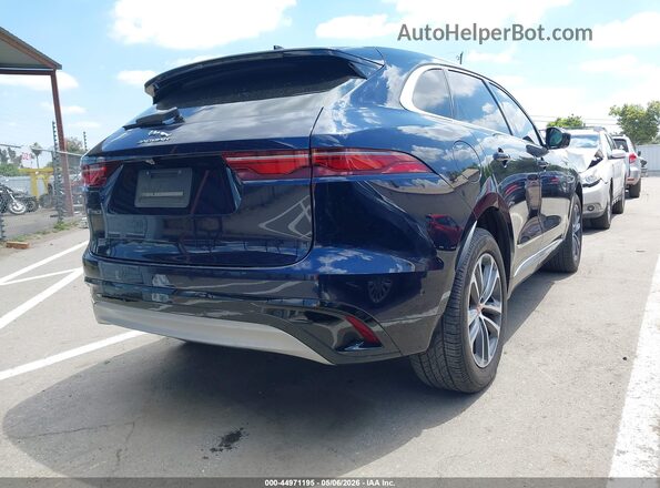 SADCJ2EX2MA674456 2021 JAGUAR F-PACE Blue Trasero derecho