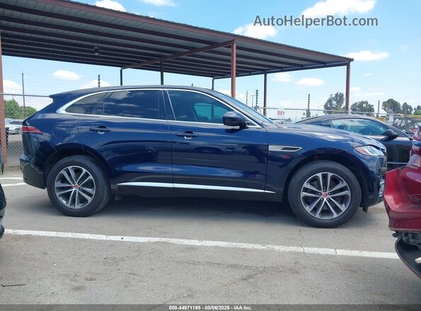 SADCJ2EX2MA674456 2021 JAGUAR F-PACE Blue Vista interior trasera