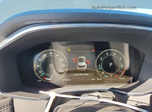 SADCJ2EX8PA705939 2023 JAGUAR F-PACE Gray ხელსაწყოთა პანელის ხედი