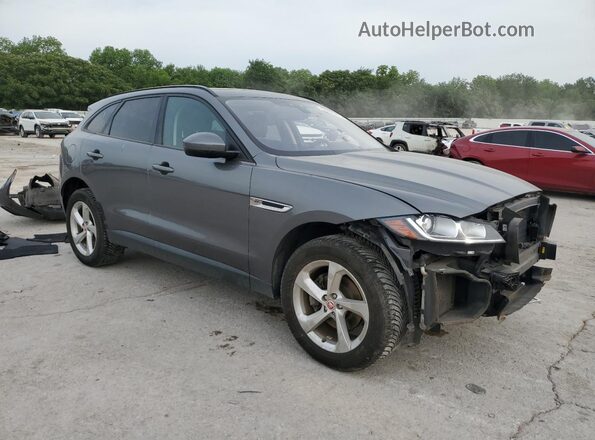 SADCJ2FX6JA277214 2018 JAGUAR F-PACE Gray Передня права чверть