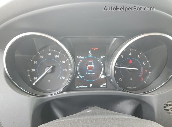 SADCJ2FX6JA277214 2018 JAGUAR F-PACE Gray Вид щитка приладів