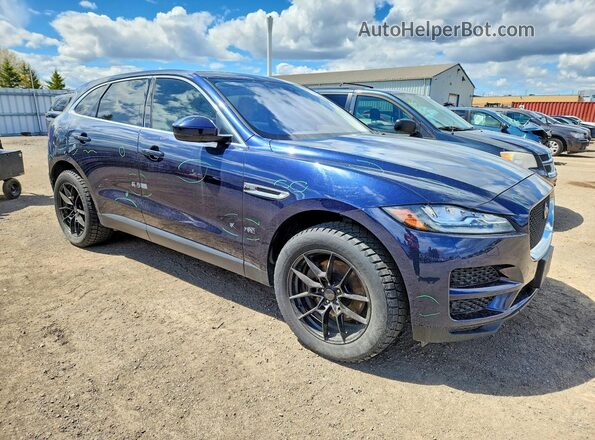 SADCK2EV3JA260190 2018 JAGUAR F-PACE Blue Передня права чверть