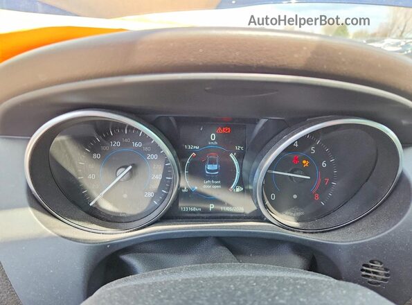 SADCK2EV3JA260190 2018 JAGUAR F-PACE Blue Вид щитка приладів