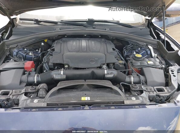 SADCK2EV5JA244752 2018 JAGUAR F-PACE Dark Blue Вид ззаду