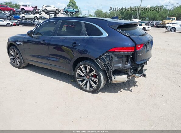 SADCK2EV5JA244752 2018 JAGUAR F-PACE Dark Blue Задня ліва чверть