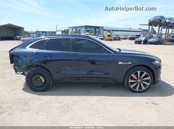 SADCK2EV5JA244752 2018 JAGUAR F-PACE Dark Blue Панорамний вид салону 360°