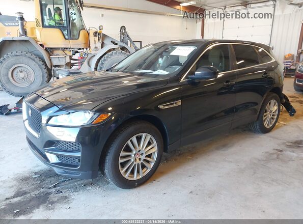 SADCK2EV6JA271183 2018 JAGUAR F-PACE Черный Передняя левая четверть