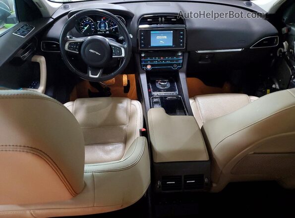 SADCK2FX4JA289035 2018 JAGUAR F-PACE Gray წინა პანელის ხედი