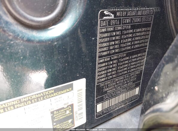 SADCM2BV3HA081589 2017 JAGUAR F-PACE Green Вид підкапотного простору