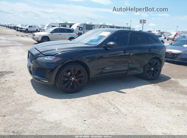 SADCM2BV3HA099526 2017 JAGUAR F-PACE Black Widok wnętrza 360 stopni