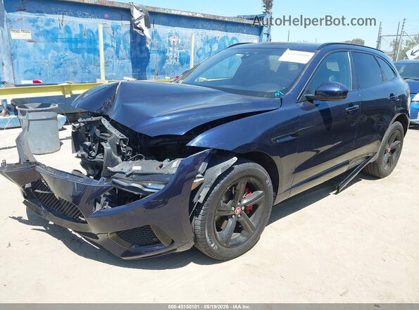 SADCM2FV3JA246217 2018 JAGUAR F-PACE Black Առջևի ձախ երեք քառորդ տեսարան