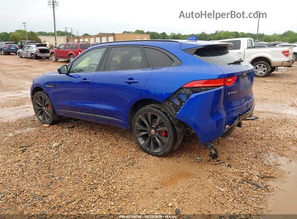 SADCM2FV6KA610227 2019 JAGUAR F-PACE Blue უკანა მარცხენა