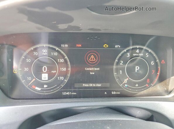 SADCM2FV8KA357623 2019 JAGUAR F-PACE Gray Vista del cuadro de instrumentos