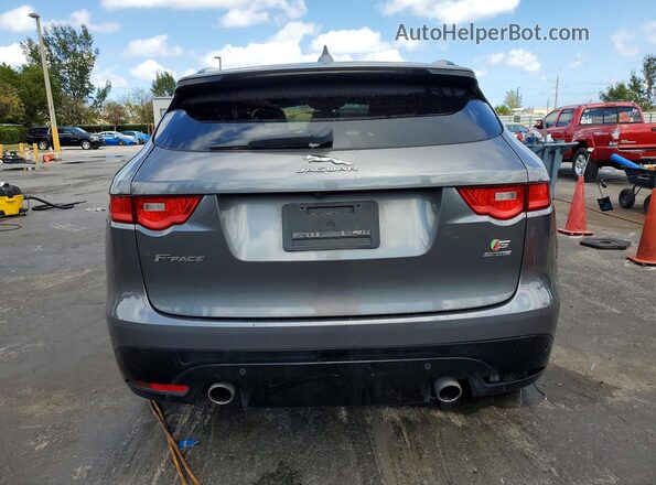 SADCM2FV8KA357623 2019 JAGUAR F-PACE Gray Vista trasera