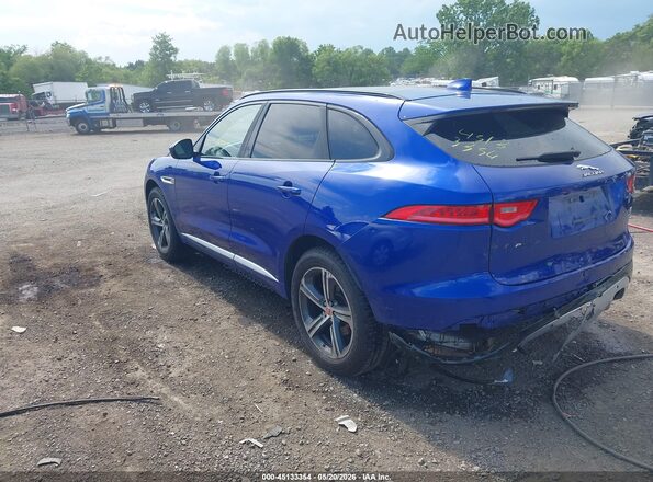 SADCM2FVXJA246022 2018 JAGUAR F-PACE Синий Задняя левая четверть