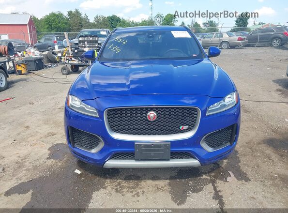 SADCM2FVXJA246022 2018 JAGUAR F-PACE Синий Вид щитка приборов