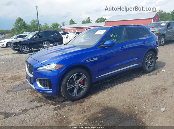 SADCM2FVXJA246022 2018 JAGUAR F-PACE Синий Передняя левая четверть