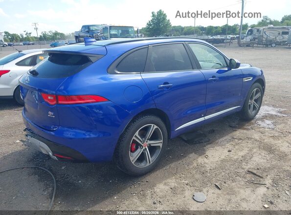 SADCM2FVXJA246022 2018 JAGUAR F-PACE Синий Задняя правая четверть