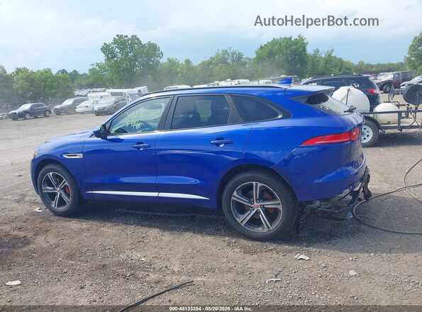 SADCM2FVXJA246022 2018 JAGUAR F-PACE Синий Панорамный вид салона 360°