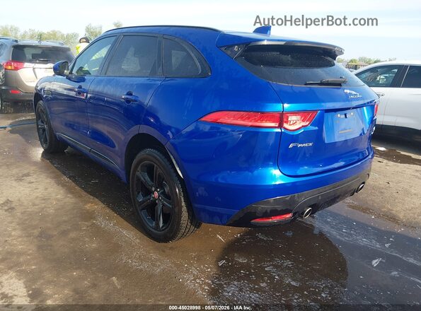 SADCM2FVXJA246313 2018 JAGUAR F-PACE Blue უკანა მარცხენა