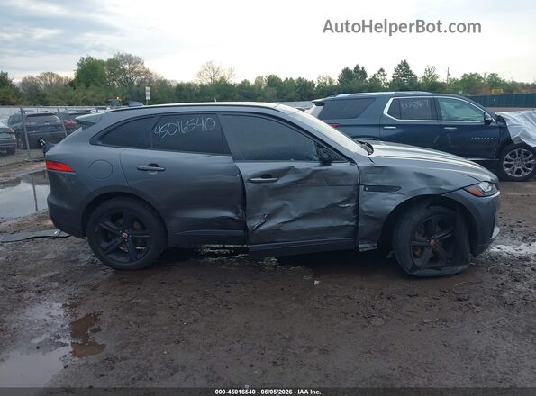 SADCM2FVXKA358126 2019 JAGUAR F-PACE Gray უკანა სალონის ხედი