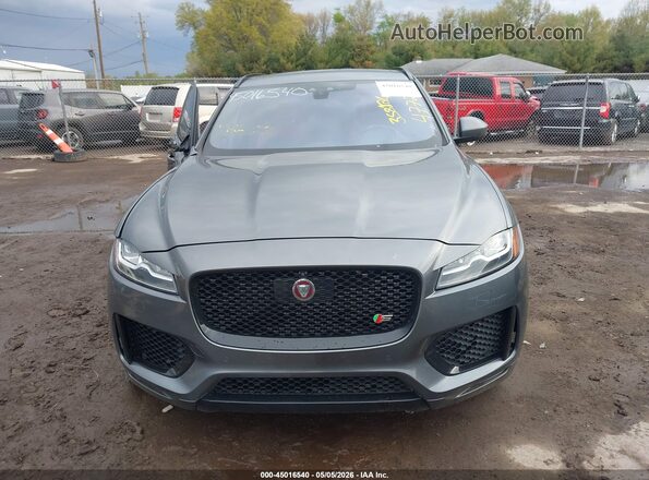 SADCM2FVXKA358126 2019 JAGUAR F-PACE Gray ხელსაწყოთა პანელის ხედი