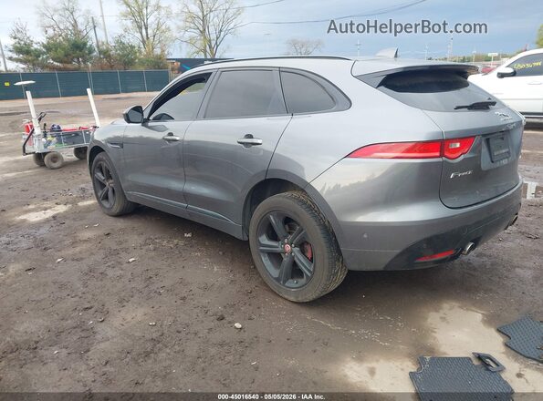 SADCM2FVXKA358126 2019 JAGUAR F-PACE Gray უკანა მარცხენა